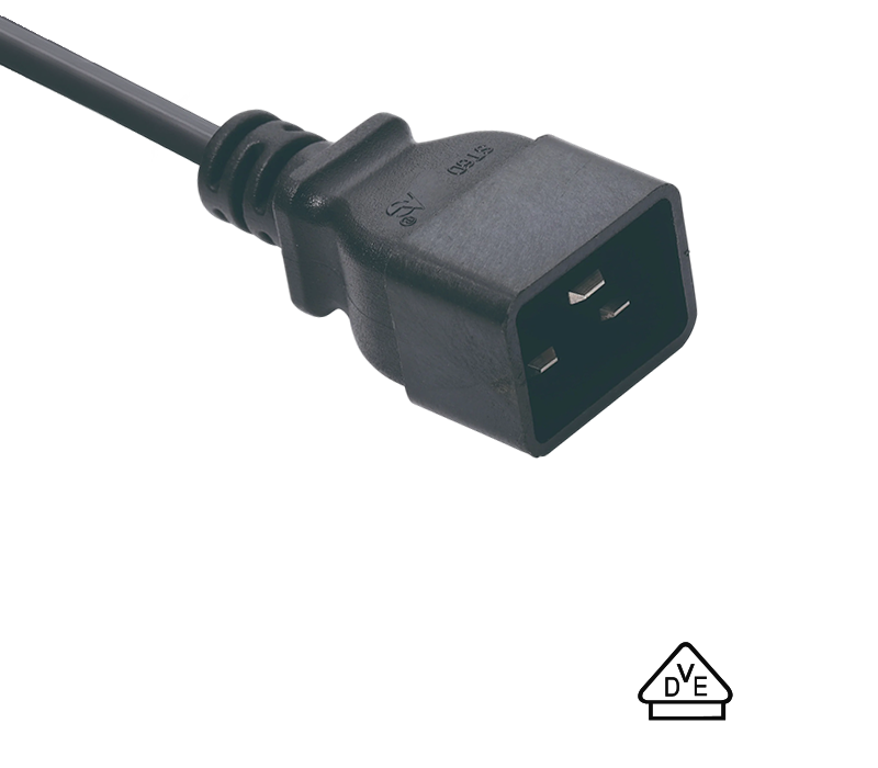 ปลั๊กตัวผู้ตัวเชื่อมต่อ ST6D IEC C20 เป็นไปตามมาตรฐานเยอรมัน