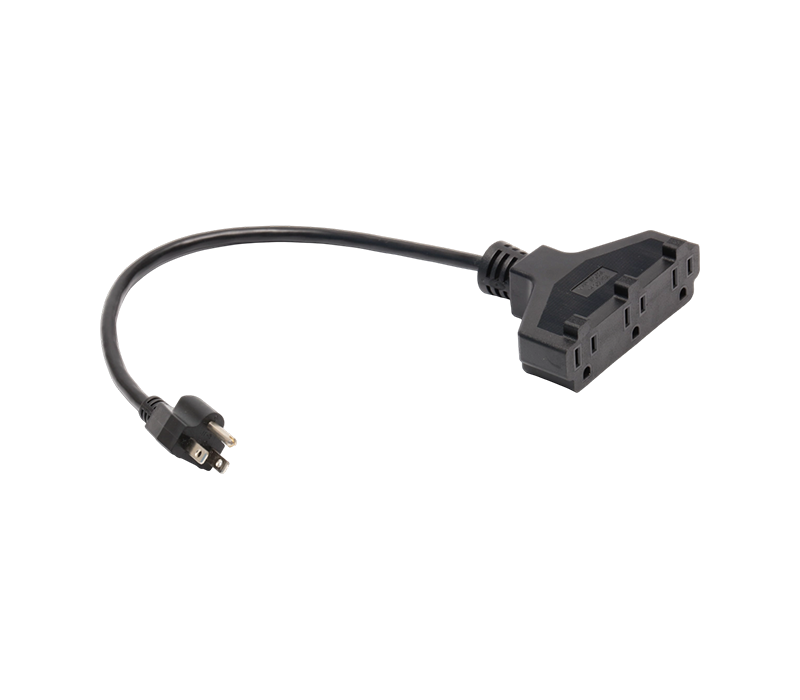 JT-3/FY-3+JT-3ZA 15A 125V US-ปลั๊กสามขามาตรฐานพร้อมซ็อกเก็ตสามรูแบบไม้กวาด
