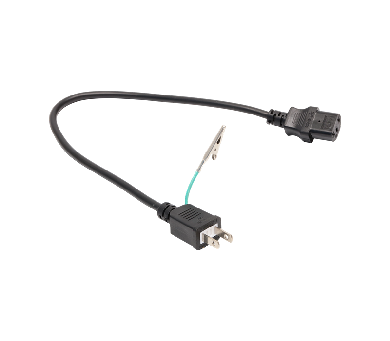 J3-7/12/15+JT-ST3 15A ปลั๊กญี่ปุ่น 125V พร้อมคลิปจระเข้และขั้วต่อ IEC C13