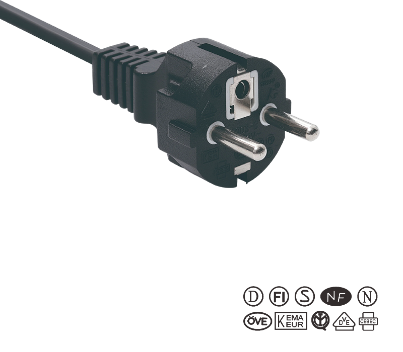 JT003-B/FY003-B 16A 250V ปลั๊กสามขามาตรฐานยุโรป