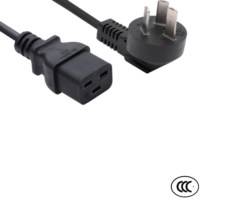 C3-16+ST6 16A 250V จีนมาตรฐาน High-Current ปลั๊กข้อศอก 90 องศาพร้อมขั้วต่อ IEC C19