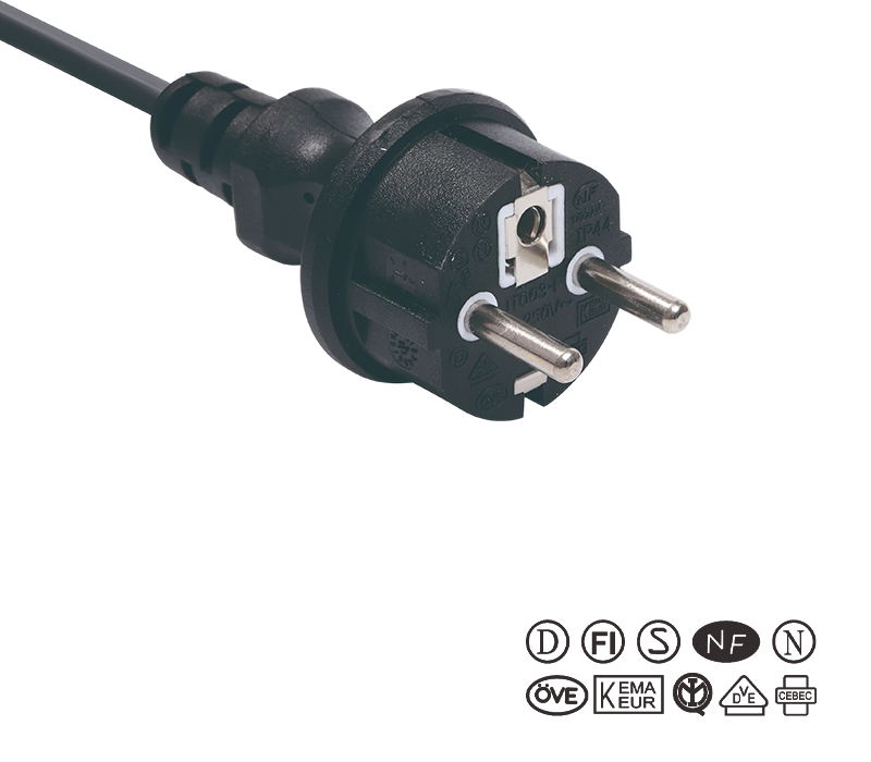 JT003-F/FY003-F 16A 250V ปลั๊กสามขามาตรฐานยุโรป