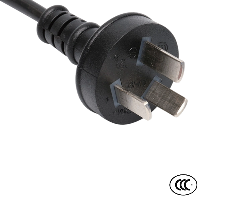 C3-16C 16A 250V ปลั๊กตรงมาตรฐานจีนสามพิน