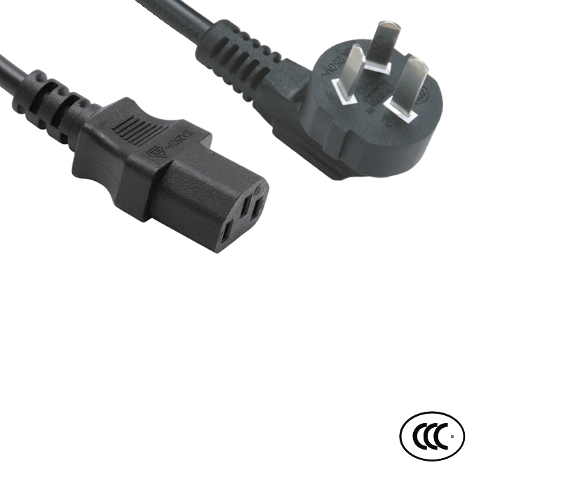 C3-10+JT-ST3 10A 250V ปลั๊กข้อศอก 90 องศามาตรฐานจีนสามพินพร้อมขั้วต่อ IEC C13