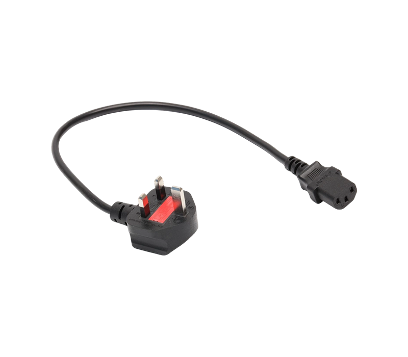 JT006A+JT-ST3 13A 250V อังกฤษปลั๊กสามพินพร้อมฟิวส์ติดตั้งเข้ากับขั้วต่อ IEC C13